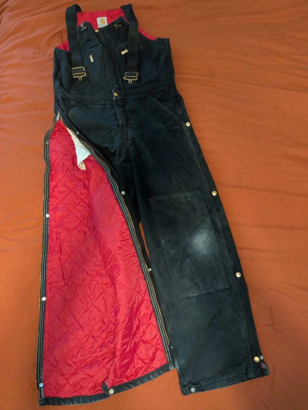 Carhartt Coveralls Vintage Overalls Jumpsuit Quilted Insulated Pants
